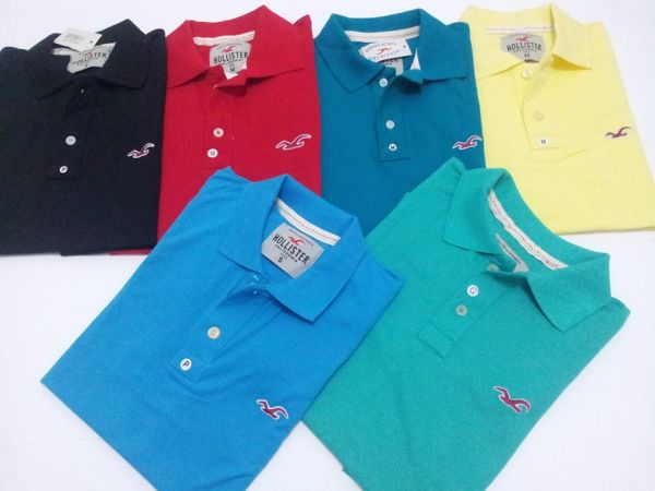 Camisas Polo Hollister - Lote com 10 Unid.